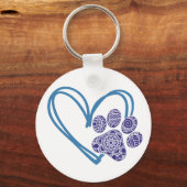 Sleutelhanger voor hart- en pootafdrukken (Voorkant)