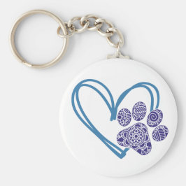 Sleutelhanger voor hart- en pootafdrukken