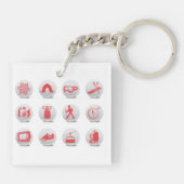 Sleutelhanger voor het kamperen en slakken (Achterkant)