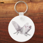 Sleutelhanger voor het kotsen van vliegende varken (Voorkant)