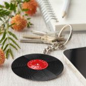 Sleutelhanger voor het opnemen van vinylschijven (Zijkant)