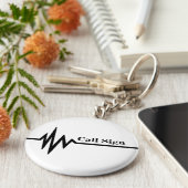 Sleutelhanger voor het radioroepteken van de am (Zijkant)