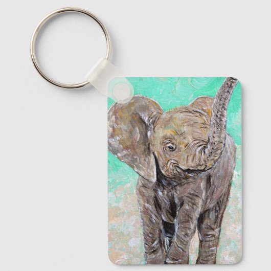 Sleutelhanger voor het schilderen van baby olifant (Voorkant)