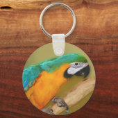 Sleutelhanger voor het schilderen van blauwe goude (Voorkant)