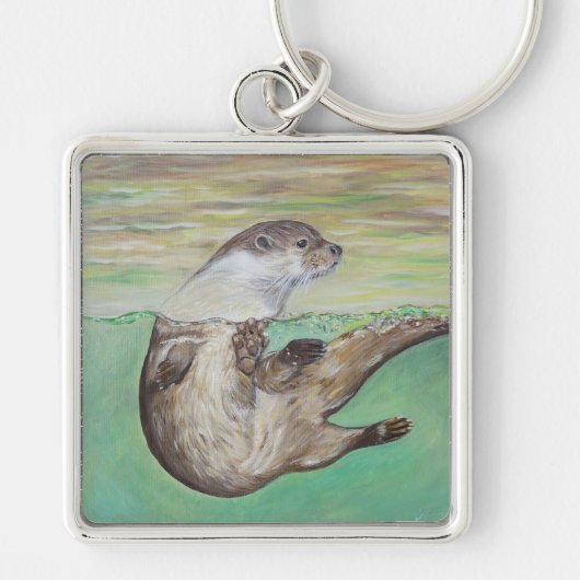 Sleutelhanger voor het schilderen van de Otter (Voorkant)