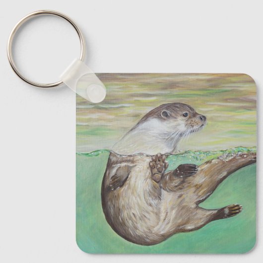 Sleutelhanger voor het schilderen van de Otter (Voorkant)