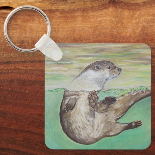 Sleutelhanger voor het schilderen van de Otter (Voorkant)