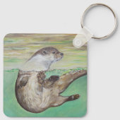 Sleutelhanger voor het schilderen van de Otter (Achterkant)