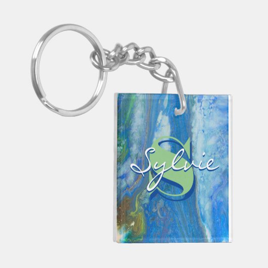 Sleutelhanger voor het schilderen van watervallen (Voorkant Links)