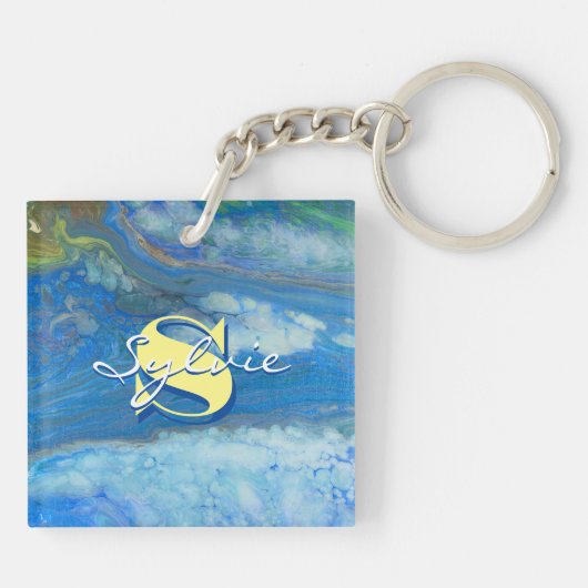 Sleutelhanger voor het schilderen van watervallen (Achterkant)