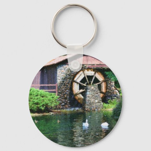 Sleutelhanger voor het schilderen van waterwiel Po (Voorkant)