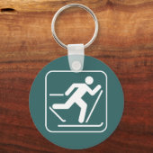 Sleutelhanger voor het teken Ski-symbool voor het  (Voorkant)
