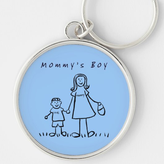 Sleutelhanger voor het tekenen van mama's Boy (Voorkant)