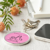 Sleutelhanger voor het uittrekken van meisjes (Zijkant)