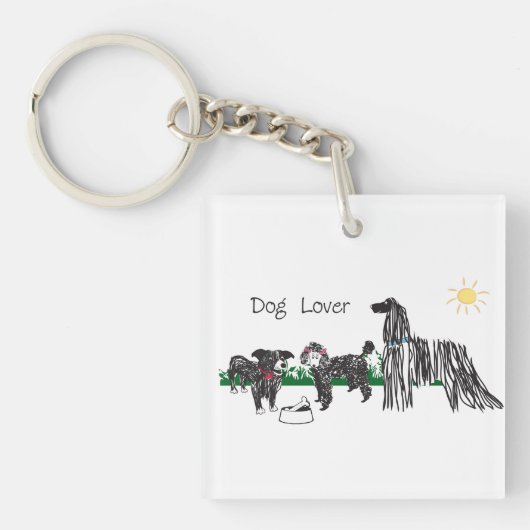 Sleutelhanger voor hondenliefhebbers (voorkant)