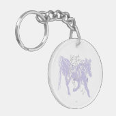 Sleutelhanger/Voor iemand die van paarden houdt Sleutelhanger (Voorkant Links)