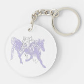 Sleutelhanger/Voor iemand die van paarden houdt Sleutelhanger (Achterkant)
