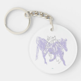 Sleutelhanger/Voor iemand die van paarden houdt Sleutelhanger