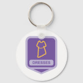 Sleutelhanger voor jurken (Achterkant)