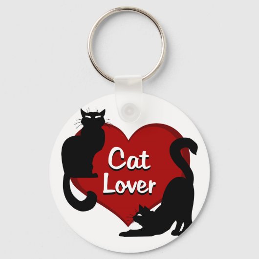 Sleutelhanger voor kattenliefhebbers Kattenliefheb (Voorkant)