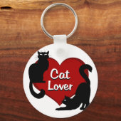 Sleutelhanger voor kattenliefhebbers Kattenliefheb (Voorkant)