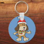 Sleutelhanger voor kerstfoto's "Simon"-Button (Voorkant)