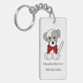 Sleutelhanger voor kerstfoto's uploaden of tekenen (Voorkant Links)