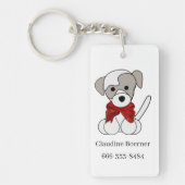 Sleutelhanger voor kerstfoto's uploaden of tekenen (Voorkant)