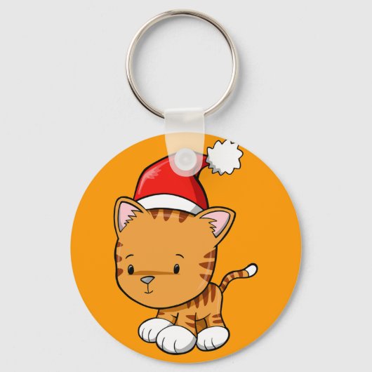 Sleutelhanger voor kerstKat "Pumpkin"-Button (Voorkant)