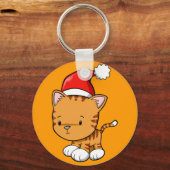 Sleutelhanger voor kerstKat "Pumpkin"-Button (Voorkant)