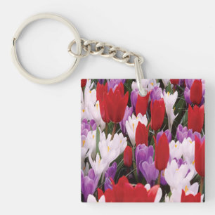 Sleutelhanger voor kleurrijke Tulp Flowers