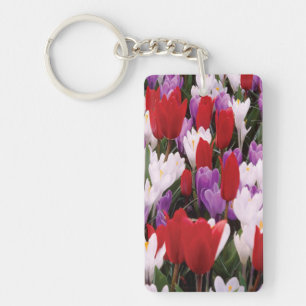 Sleutelhanger voor kleurrijke Tulp Flowers