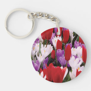 Sleutelhanger voor kleurrijke Tulp Flowers