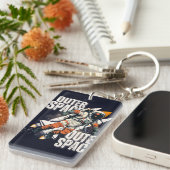 Sleutelhanger voor kosmonauten | Aangepast cadeau (Voorkant Rechts)