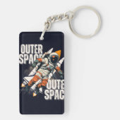 Sleutelhanger voor kosmonauten | Aangepast cadeau (achterkant)