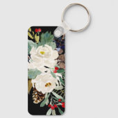 Sleutelhanger voor levendige Florals Aluminium Rec (Achterkant)
