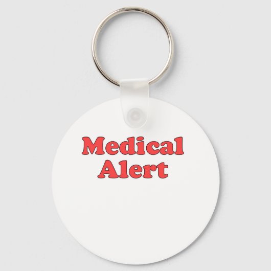 Sleutelhanger voor medische waarschuwingen (Voorkant)
