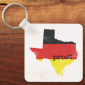 Sleutelhanger voor noodlottige Texas German Flag P (Voorkant)