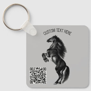Sleutelhanger voor onechte zwarte wilde paarden -