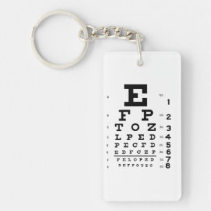 Sleutelhanger voor oogopslag Optometrist
