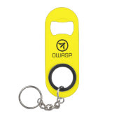 Sleutelhanger voor openen van de OWASP-fles Mini Flessenopener (Voorkant)