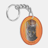 Sleutelhanger voor Oranje fotokat (Voorkant Links)