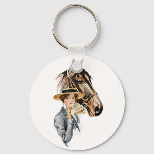 Sleutelhanger voor paarden en Lady (Voorkant)