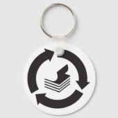 Sleutelhanger voor papierrecycling (Achterkant)