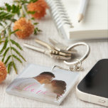 Sleutelhanger voor persoonlijke foto- en tekstfoto<br><div class="desc">Maak een Gepersonaliseerde sleutelhanger van het keepaardje van de Foto van Ricaso - voeg uw eigen foto's en tekst toe - de giften van de het grootboekje van de foto collage</div>
