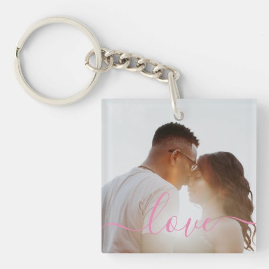 Sleutelhanger voor persoonlijke foto- en tekstfoto (Voorkant)