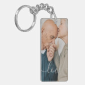 Sleutelhanger voor persoonlijke foto- en tekstfoto (Voorkant Links)