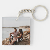 Sleutelhanger voor persoonlijke foto- en tekstfoto (Achterkant)