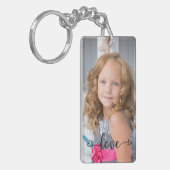 Sleutelhanger voor persoonlijke foto- en tekstfoto (Voorkant Links)