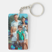 Sleutelhanger voor persoonlijke foto- en tekstfoto (achterkant)